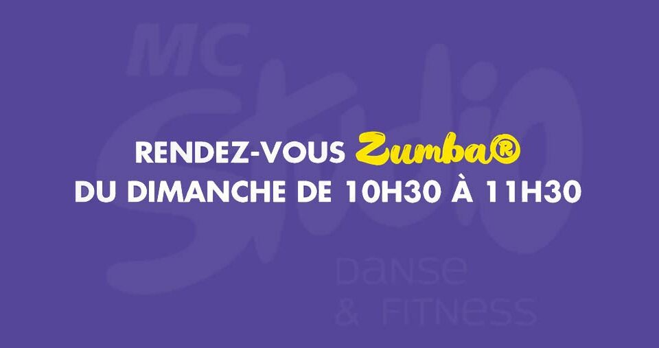 Les rendez-vous Zumba du dimanche en 2025
